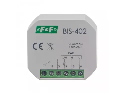 Импульсное реле BIS-402, 220В, 10А