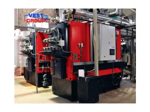Блочно модульная твердотопливная котельная на котлах KALVIS 2500 кВт