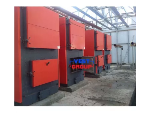 Блочно модульная твердотопливная котельная на котлах Eurotherm Колви 250 кВт
