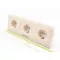 ABC2-3 3x2P+Е 15A 250V IP22 розетка каютная встраиваемая тройная фото 1