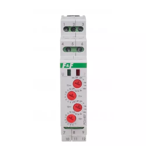 Реле времени PCU-507-24V циклическое, 2х8А фото 1