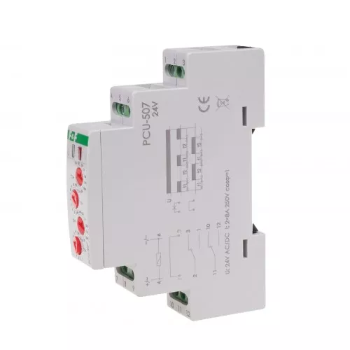 Реле времени PCU-507-24V циклическое, 2х8А фото 2