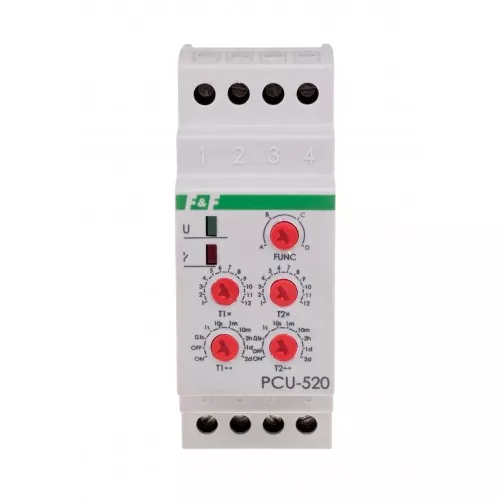 Реле времени PCU-520-24V, многфункциональное, двойное фото 1