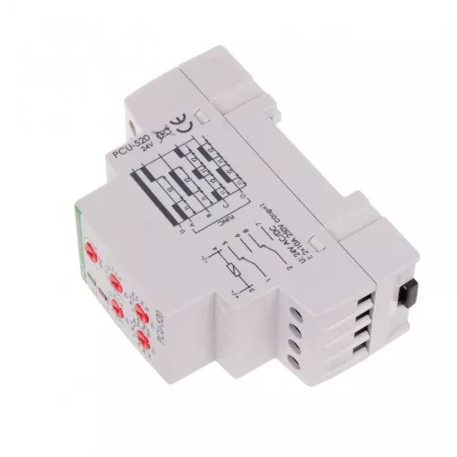 Реле времени PCU-520-24V, многфункциональное, двойное фото 2