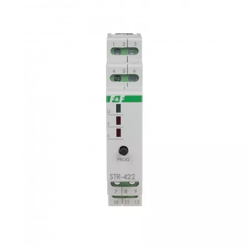 Реле управления роллетами F&F STR-422-24V, 24V AC/DC, однокнопочное фото 1