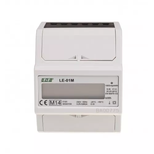 Счетчик электроэнергии LE-01M однофазный MODBUS RTU фото 1