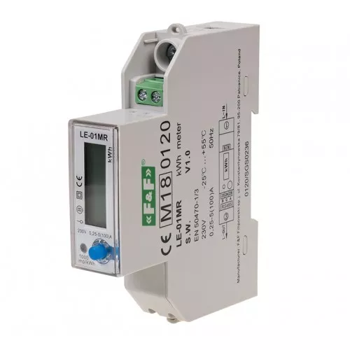 Счетчик электроэнергии LE-01MR, однофазный, Modbus RTU фото 2