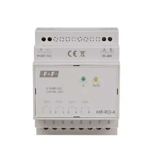 Модуль релейных выходов MR-RO-4, MODBUS RTU фото 1