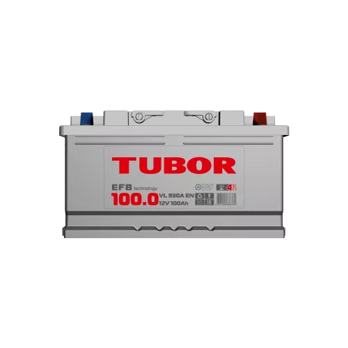 6СТ-100.0 VL 100Ah TUBOR EFB аккумулятор свинцово-кислотный фото 1