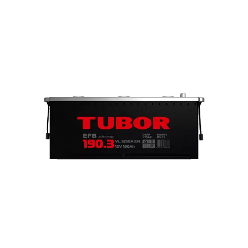 6СТ-190.3 L 190Ah TUBOR EFB аккумулятор свинцово-кислотный фото 1