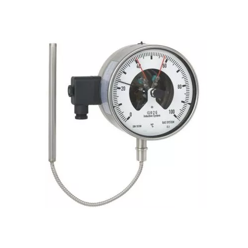 2/Z103-1 -30+50°С Ø160mm 400/20mm 220V 30W Reglerwerk термометр электроконтактный фото 1