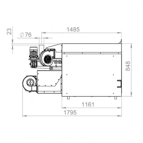 Пеллетная горелка AIR Pellet Ceramic 1500 кВт фото 2