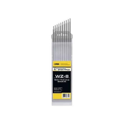 Электроды вольфрамовые КЕДР WZ-8-175 Ø 3,0 мм (белый) AC фото 2