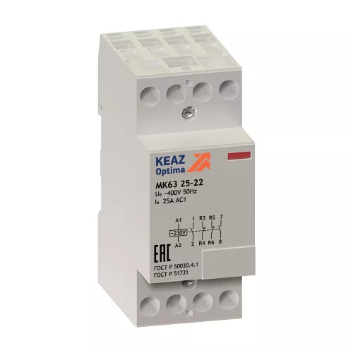 Контактор модульный OptiDin МК63-2540-230AC фото 1