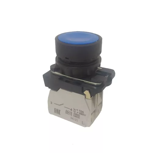 Кнопка КМЕ4122м-черный-2но+2нз-цилиндр-IP40-КЭАЗ фото 1
