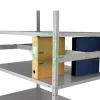 Стеллаж медицинский металлический Промет СТМ MS 220/100x60/6 фото навигации 2