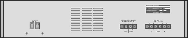 Усилитель мощности х00ПП030М - задняя панель